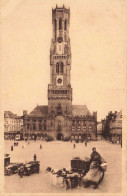 BELGIQUE - Bruges - Grand Place - Une Laitière Flamande - Carte Postale Ancienne - Brugge