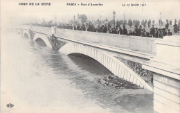 FRANCE - Crue De La Seine - Paris - Pont D'austerlitz - Janvier 1910 - Animé - Carte Postale Ancienne - Die Seine Und Ihre Ufer