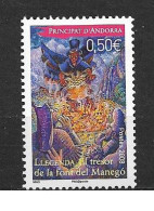 ANDORRE FR ,  No 652 , NEUF , ** , SANS CHARNIERE, TTB . - Nuevos