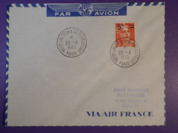 DG5   FRANCE   BELLE LETTRE 1949  PARIS + AIR FRANCE   +AEROPHILATELIE + - 1927-1959 Covers & Documents