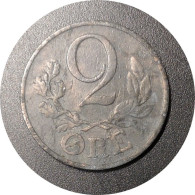 Monnaie Danemark - 1942 - 2 øre - Christian X - Danemark