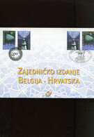 Belgie 2002 Nr 3093/94 HK3093/94 Croatia JOINT ISSUE Lace Rab Liedekerke - Herdenkingskaarten - Gezamelijke Uitgaven [HK]