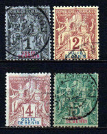 Bénin -1893 - Type Sage - N° 20 à 23  - Oblitéré - Used - Used Stamps