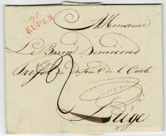 1810, Roter Dep.-L2 " 96 EUPEN " Klar, Kpl. Brief , A 8053 - OC55/105 Eupen & Malmédy