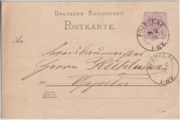 REICH (POLOGNE) - 1888 - CP ENTIER De POPPELAU ! SILESIE => OPPELN - Cartes Postales