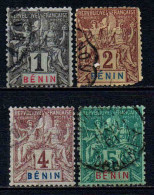 Bénin -1894 - Type Sage - N° 33 à 36  - Oblitéré - Used - Used Stamps