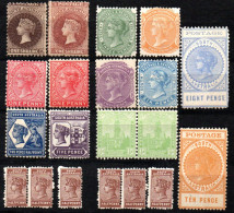 2312. SOUTH AUSTRALIA 20 CLASSIC( VICTORIA ) STAMPS LOT MNH/MH 9 SCANS - Ungebraucht