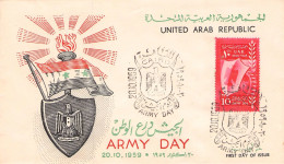 EGYPT/UAR - FDC 1959 ARMY DAY /756 - Cartas & Documentos