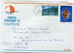 POLYNESIE FRANCAISE LETTRE PAR AVION DEPART PAPEETE 13-6-1977 POUR LA FRANCE - Covers & Documents