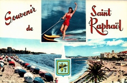 N°121183 -cpsm Souvenir De Saint Raphaël - Saluti Da.../ Gruss Aus...