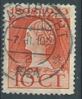 La Reine Wilhemine - Jubilé Couronnement ( 1898-1923) N° 121 - Gebruikt