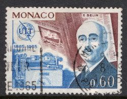 Monaco 1965 Single Stamp The 100th Anniversary Of The I.T.U In Fine Used - Oblitérés