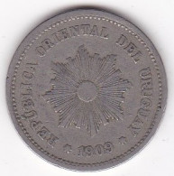 Uruguay 5 Centesimos 1909 A , En Copper Nickel , KM# 21 - Uruguay