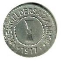 ALLEMAGNE / NOTGELD / STADT MÜLHAUSEN / 10 PFENNIG / 1917 / FER / 20 Mm  / 2.12 G - Monétaires/De Nécessité