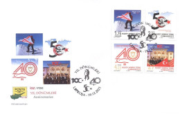 2023 - Türkish Cyprus - 100.Year Anniver. Of Turkey And 40.Year Anniver.Cyprus - FDC - Storia Postale