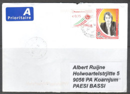 Italy. Stamps On Airmail Letter, Sent From Modena On 15.10.2019 To Netherlands. - 2011-20: Cartas & Documentos