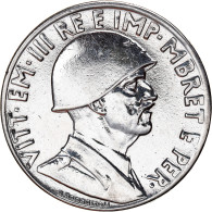 Monnaie, Albania, Vittorio Emanuele III, Lek, 1939, Rome, TTB+, Stainless Steel - Albanië