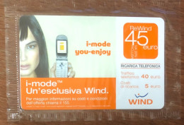 WIND DUMMY SALON CARTES ITALIE ITALIA PREPAID PREPAYÉE PAS TELECARTE PHONECOTE TELEFONKARTE PHONECARD CALLING CARD - Tarjetas De Salones Y Demostraciones