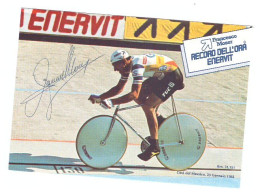 FRANCESCO MOSER Firma Stampata - CITTA' DEL MESSICO 1984 - RECORD - NON VIAGGIATA - Personalidades Deportivas