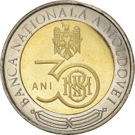 Monnaie, Moldavie, 30 Years Since Inauguration Of The National Bank Of Moldova - Moldavië