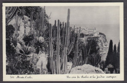 120671/ MONACO, Un Coin Du Rocher Et Les Jardins Exotiques - Jardín Exótico