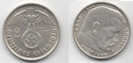 +  ALLEMAGNE   + 2 MARKS 1938 D + - 2 Reichsmark