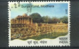 INDIA  - 2017,  SURYA KUND MODHERA STAMP, USED. - Used Stamps