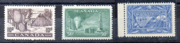Canadá Serie N ºYvert 241/43 ** - Neufs