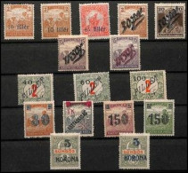1919 Timisoara Set With Postage Due Stamps And 6 Proofs That Were Not Accepted. Serbian Administration - Temesvár