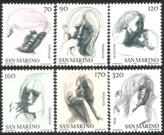 786 San Marino Drawings Dessins Emilio Greco MNH ** Neuf SC (SAN-54c) - Paintings