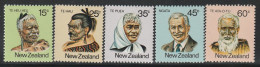 NOUVELLE ZELANDE - N°781/5 ** (1980) Personnalités - Unused Stamps