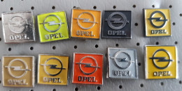 OPEL Car Logo 10 Different Vintage Pins Badge - Opel
