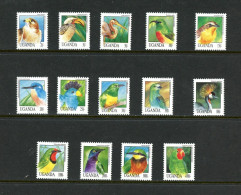 Uganda 1992 MiNr. 1141 - 1154 Birds 14v MNH** 32.00 € - Ouganda (1962-...)