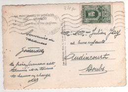 Timbre , Stamp Yvert 310 A  Sur Cp , Carte , Postcard Du 26/06/46 - Briefe U. Dokumente