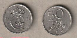 00440) Schweden, 50 Öre 1971 - Suède
