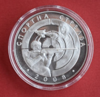 Coins Bulgaria 10 Leva Shooting Sports 2008 	KM# 299 - Bulgarien