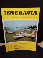 INTERAVIA 8/1968 Revue Internationale Aéronautique Astronautique Electronique - Aviación