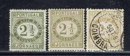 Portugal. 1876. N° 50 Et 50 B Neufs + 50 A Oblitéré. - Unused Stamps