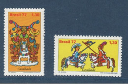 Brésil, Brasil, **, Yv 1272, 1273, Mi 1613, 1612, Folklore Brésilien, Cavalcade, - Autres & Non Classés