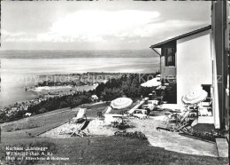 11638521 Wienacht-Tobel Kurhaus Landegg Terrasse Blick Auf Altenrhein Und Bodens - Autres & Non Classés