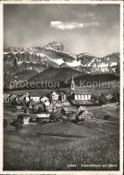 11638457 Schwellbrunn Ortsansicht Mit Kirche Saentismassiv Appenzeller Alpen Sch - Sonstige & Ohne Zuordnung