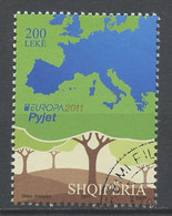 Europa CEPT 2011 Albanie - Albanien - Albania Y&T N°3051 - Michel N°3366 (o) - 200l EUROPA - 2011