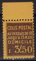 COLIS POSTAUX N° 166 Neuf* Avec Charnière Légère . Bas Prix, à Saisir. - Mint/Hinged