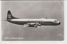 Vintage Rppc KLM K.L.M Royal Dutch Airlines Lockheed Electra L-188 Aircraft - 1919-1938: Entre Guerres