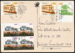 Postcard - Stamps Public Transport > Bus & Tramways -|- Postmark - Bobadela. Loures. 2013 - Lettres & Documents