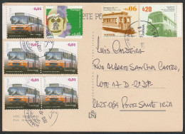 Postcard - Stamps Public Transport > Bus & Tramways +... -|- Postmark - Bobadela. Loures. 2013 - Briefe U. Dokumente