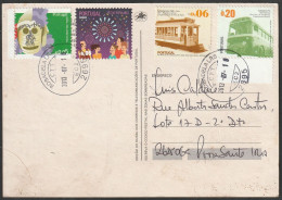Postcard - Stamps Public Transport > Bus & Tramways +... -|- Postmark - Bobadela. Loures. 2013 - Covers & Documents