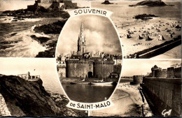 N°121205 -cpsm Souvenir De Saint Malo - Saluti Da.../ Gruss Aus...