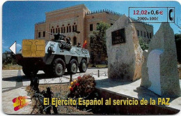 Spain - Telefónica - El Ejercito Espanol En Bosnia - CP-218D - 09.2001, 17.200ex, Used - Herdenkingsreclame