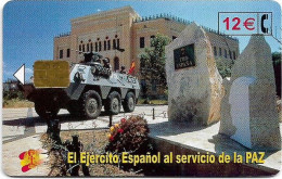 Spain - Telefónica - El Ejercito Espanol En Bosnia - CP-261 - 01.2003, 12€, 50.200ex, Used - Herdenkingsreclame